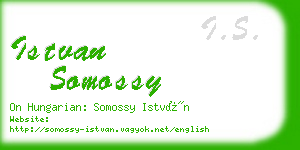 istvan somossy business card